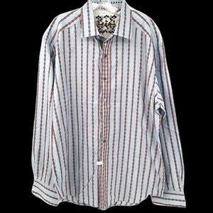 Robert Graham Designer Men's 2XL Button Down Shirt